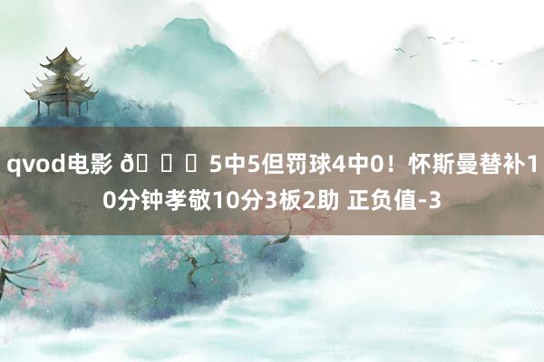 qvod电影 👀5中5但罚球4中0！怀斯曼替补10分钟孝敬10分3板2助 正负值-3