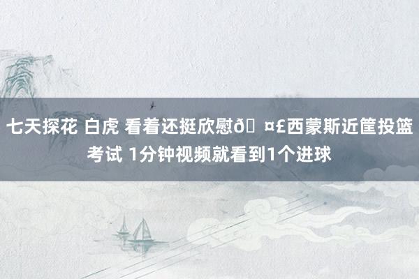 七天探花 白虎 看着还挺欣慰🤣西蒙斯近筐投篮考试 1分钟视频就看到1个进球